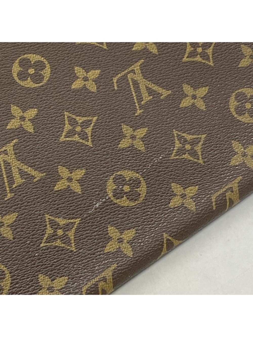 ★SOLD★ Louis Vuitton Clutch Monogram Poche Document Brown - Picture 6 of 8